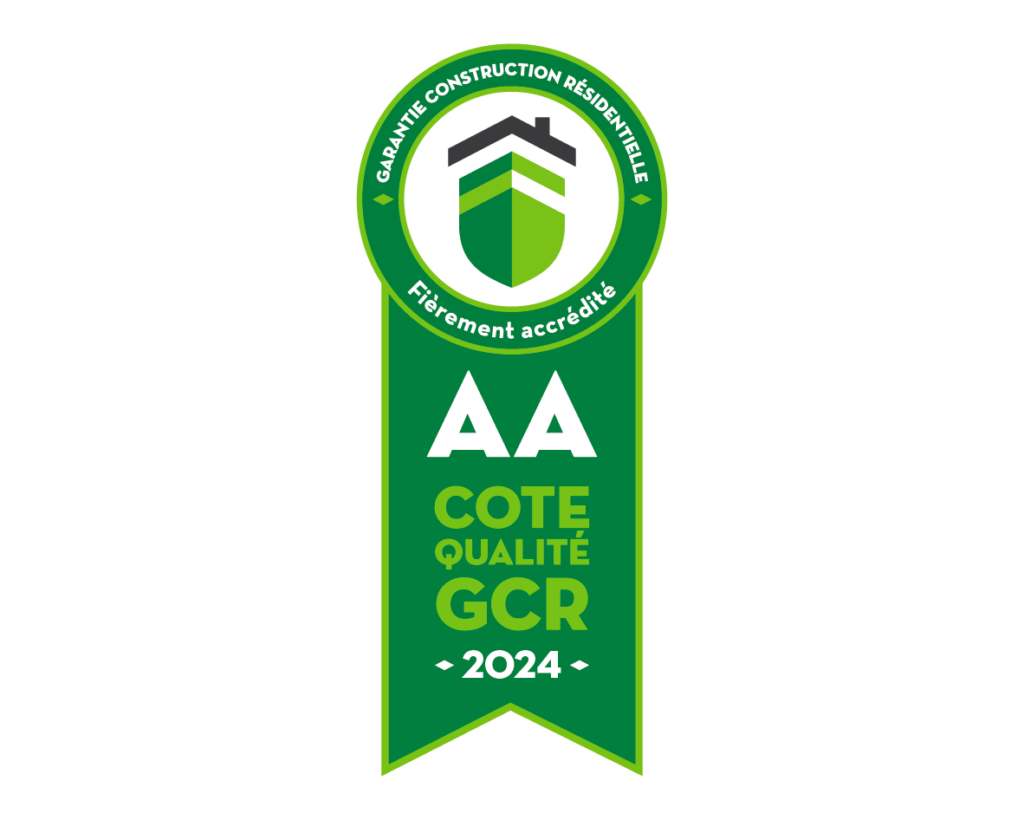 Constructions Boivin obtient la Cote Qualité GCR AA pour l’année 2024